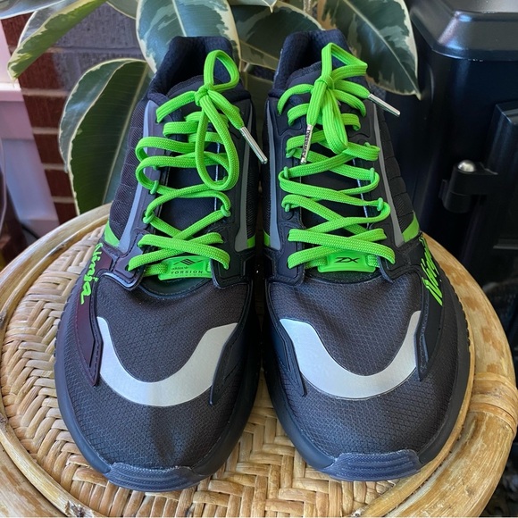 Adidas ZX 5K Boost Kawasaki Black Green Sneakers Ninja Limited GW3359 Originals - Picture 2 of 11